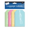 Just Stationery 135x75mm Luggage Label (Pack of 30) 4256