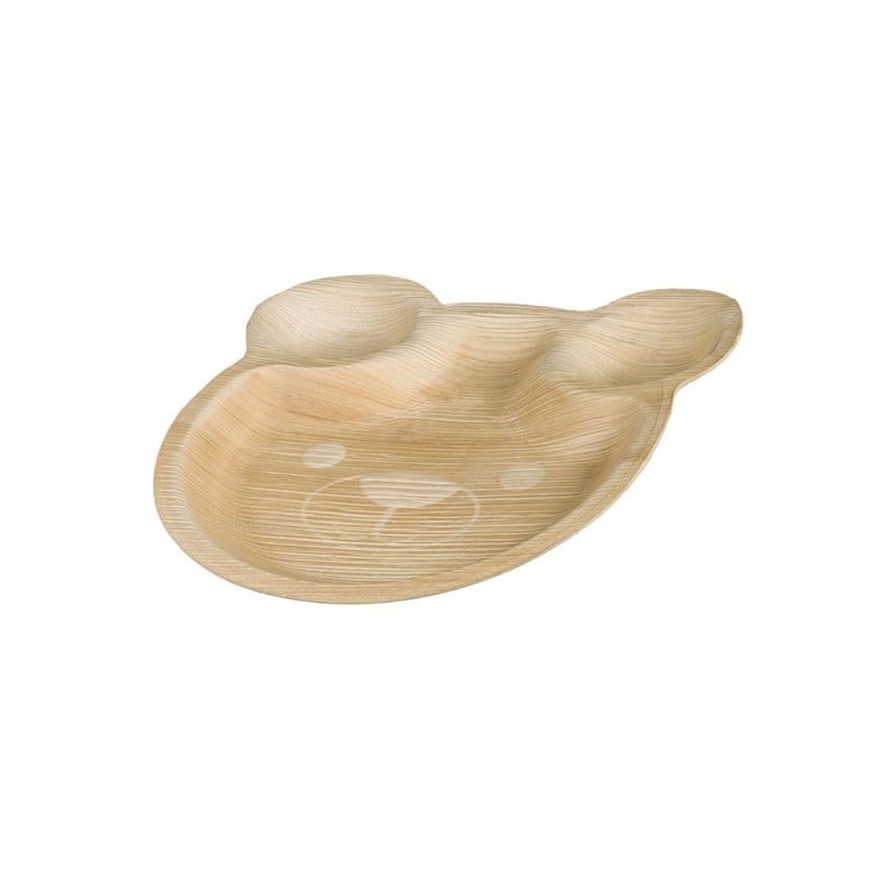 Eco Leaf 20 Pack 9" Teddy Bear Palm Leaf Plates