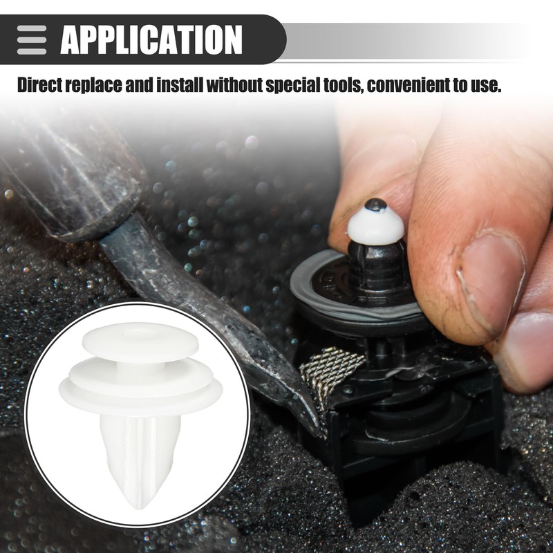 Motoforti Car Door Trim Panel Push Clips Pillar Retainer, for