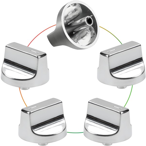 Upgraded W11366438 Stove Knobs Replacements for Whirlpool Gas Ranges WCG55US6HS00