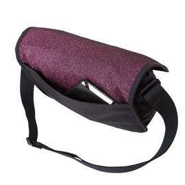 Manhattan Portage Midnight Sohobo Bag Ver2 (MD) - Eye Catching Glitter Midnight fabric Crossbody 1000D Cordura Fabric Messenger Bag (GMET)