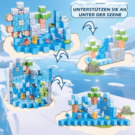 COOLYNX Magnetic Building Blocks, 99-Piece Ocean STEM Building Toy Set, Magnetic Building Blocks for Boys and Girls from 3-8 Years, Montessori Creative Toy as a Gift for Children from 3+ Years (Ocean)