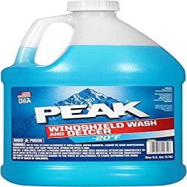 Peak Windshield Washer Fluid 128 Fl Oz All Season Cleaning Agent Safe to 20F