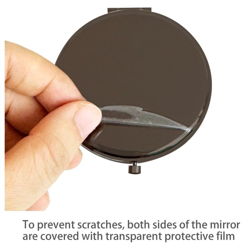 mpowtech Pocket Mirror for Men and Women,Magnifying Compact Mirror for