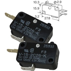 Omron V-15-2C26-K (Pack of 4) Basic/Snap Action Switches Miniature Basic Switch