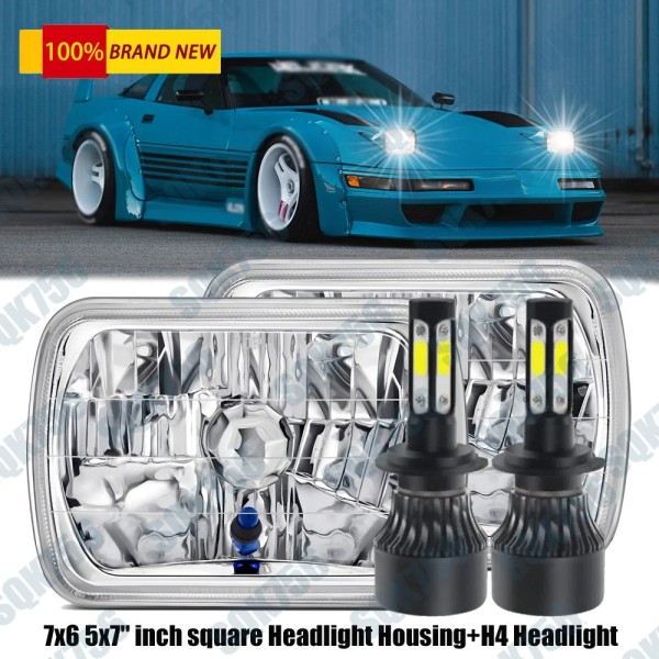 Fit For Chevy Corvette C4 1984-1996 Pair 5x7 7x6 LED