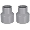 TOP-VIGOR 2Pcs PVC DWV Reducing Coupling, 50mm x 75mm Socket