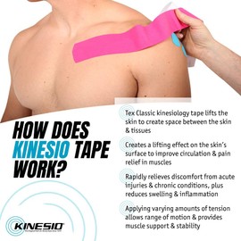 Kinesio Taping - Elastic Therapeutic Athletic Tape Tex Classic - Beige – 2 in. x 13 ft