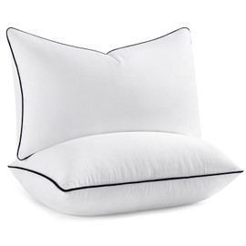 MIULEE 12x20 Pillow Inserts, Fluffy Down Alternative Filling Pack of 2 Ultra Soft Lumbar Throw Pillows for Sofa Couch Bed