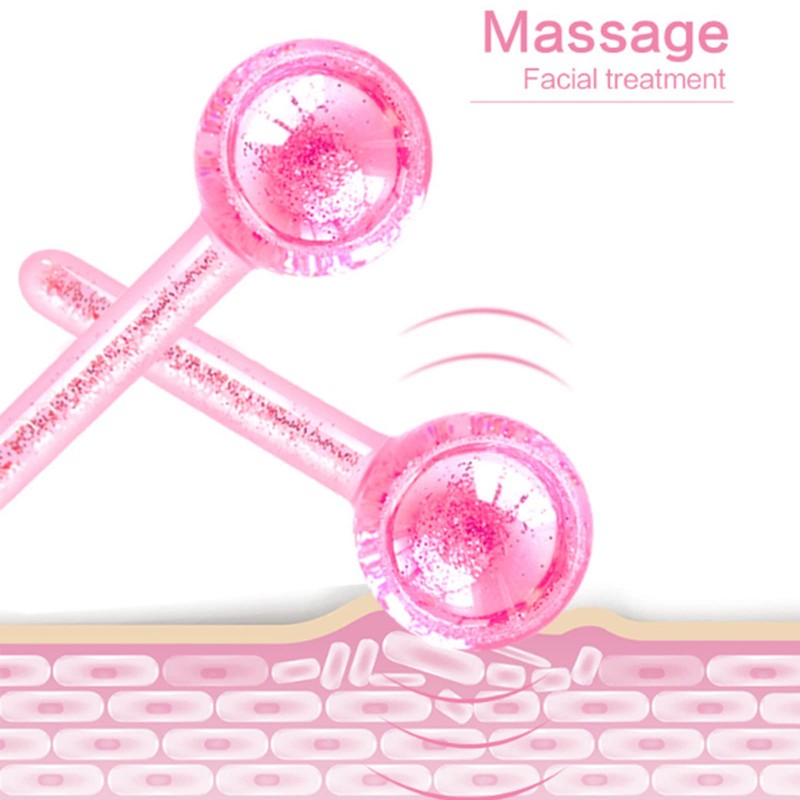 Aifounds 2 pc Facial Ice Globes,Spa Cooling Globe for Face