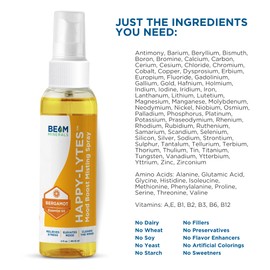 Beam Minerals Happy-Lytes | All-Natural Liquid Electrolytes Fulvic Electrolyte Misting Spray | Fulvic Acid Trace Mineral Liquid Spray | Exceptional Cellular Micronutrients Supplements | 2 fl Oz