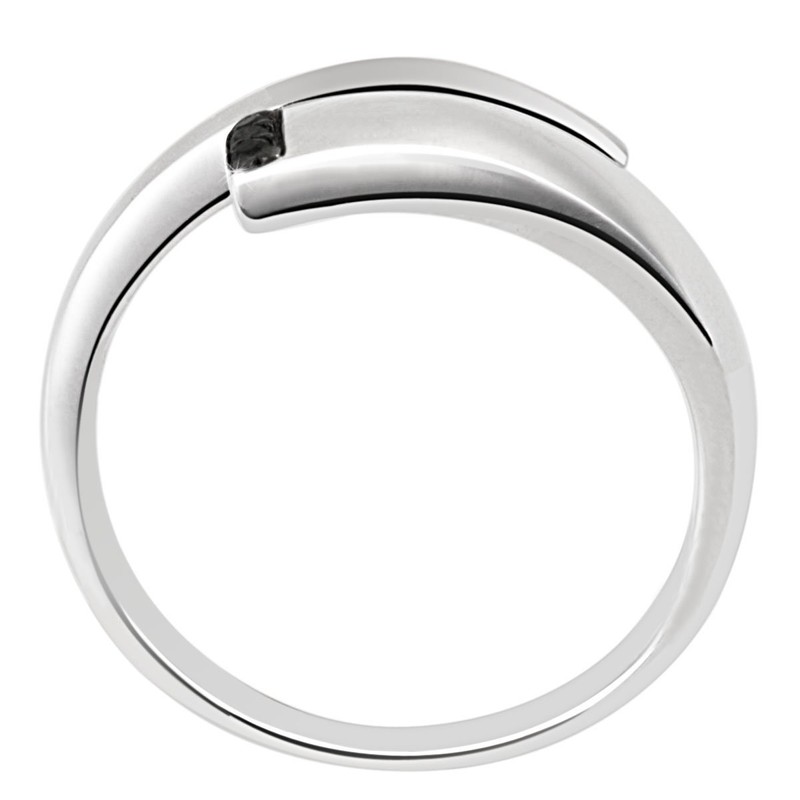 Goldmaid Sterling Silver Ring 3 Black Diamonds with 0.03ct -