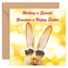 Felbridge Studio - Grandson Easter Card - Easter Cards Grandson - Easter Card for Grandson - 1st Happy Cute - 14cm/5.5"