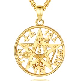 INFUSEU St Christopher / St Michael / St Benedict / Holy / Virgin Mary Medal Jesus Cross 7 Archangel Seal 925 Sterling Silver Pendant for Men Women Sacred Religious Amulets, Sterling Silver