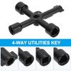 PATIKIL - Llave de utilidad de 4 vías, paquete de