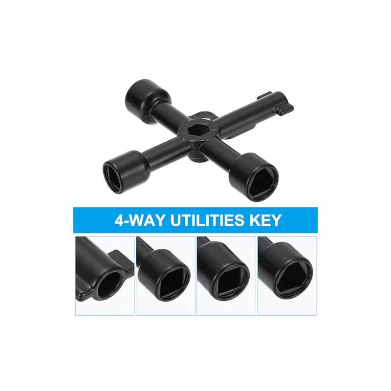 PATIKIL - Llave de utilidad de 4 vías, paquete de