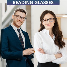 SIGVAN 6 Pack Reading Glasses for Women Men Blue Light Blocking, Spring Hinge Anti Eyestrain Glare Computer Readers (6 Mix-8, 3.5)