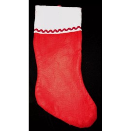 Unbranded NEW RED CHRISTMAS STOCKING white top red trim BOY GIRL MEN WOMEN 18 INCH nice SO