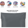 Mailing Bags, Grey Parcel Delivery Bags with Self-Seal Closure, Flexible