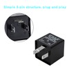 Yizhet ​​3 Pin Flasher Relay 0.02A-20A 12V Motorcycle Indicator Flasher