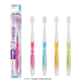 エビス メディフィット山型ハブラシ かため 6本組 色おまかせ