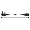 Maplin Power Lead IEC C13 Female Plug to UK 3