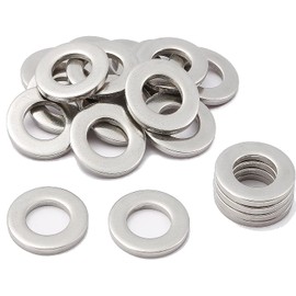 20 Pcs M8 Washers, M8 x 20mm Metal Flat Penny Washers Thickness 1.5mm- A2 304 Stainless Steel Washers, Large OD Plain Wide Metal Washers, Round Flat Spacer Repair Washer for Screws Bolts