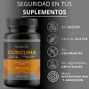 Turmeric Cúrcuma 95% + Pimienta Negra, 60 Cáps Suplemento