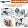 SIWOOD Chrome Plated 1-5/8" Strut Channel Trolley Track Hanger Bracket,