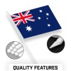 G128 12 Pack Handheld Australia Australian Stick Flags 4x6 In,