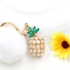 Cute Moonstone Pineapple Keychain Car Keyring Fruit Charms Wallet Phone