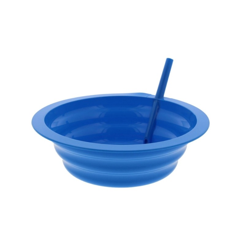 Arrow Sip-A-Bowl With Built In Straw, 22 Oz, Blue, Pink,