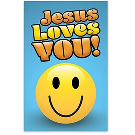 Jesus Loves You! (Mini Gospel Tract Card - Packet of 100 - NIV)