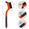 6Pcs Wire Brush Set, Stainless Steel/ Brass/ Nylon Bristle Brushes