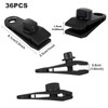 36PCS Tarp Clips Heavy Duty Lock Grip, Plastic Canvas Trap