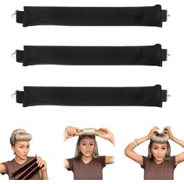 WADY Hair Curling Flexi Rod Magic Hair Rollers de Algodón Rodillas de Rizador de Cabello de Torsión Suave, Sin calor Peinado Rizado, Conjunto Flexible Autosostenido para Niñas, Mujeres, Damas, Niños (Negro)