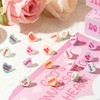 Xqumoi 30Pcs Valentine’s Day Conversation Heart Candy Stud Earrings Hug