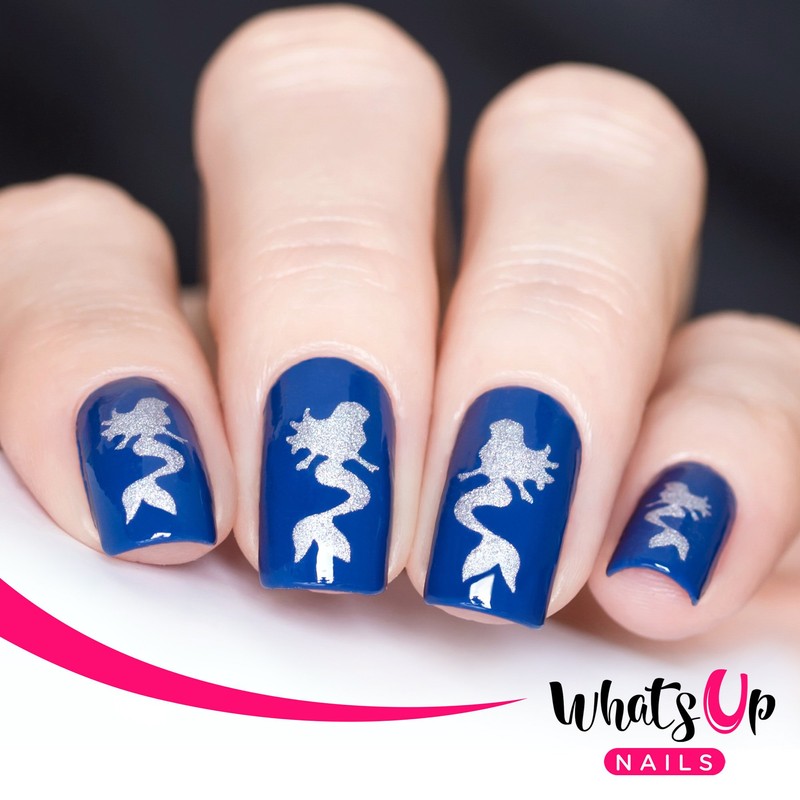 Whats Up Nails - Mermaid Vinyl Stencils for Nail Art