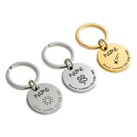 Placa de Identificación Personalizada para Perros y Gatos – – –