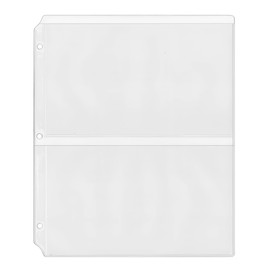 StoreSMART Program & Playbill Binder Page - 2 Pockets per Page - 25-Pack - MC50-PG-25