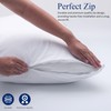 Sirenpho Pack of 4 Waterproof Pillow Protectors Zippered Covers 50x75cm,