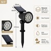 9-LED RGB Solar Spot Lights for Outdoor Landscaping – IP65