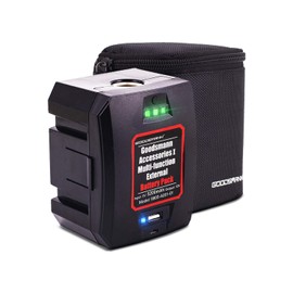 GOODSMANN Portable Battery for Rechargeable 12V Spotlights and Flashlights with USB Cable and Storage Bag A201-01
