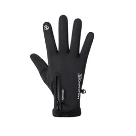 Tiardey Black Cycling Gloves,Winter Thermal Gloves Touch Screen Waterproof Gloves,Mountain Bike Gloves For Men Women Sports Running Driving Climbing Hiking - L