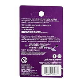 Goody Elástico para el cabello Negro, 36 unidades, Producto eficiente y cómodo