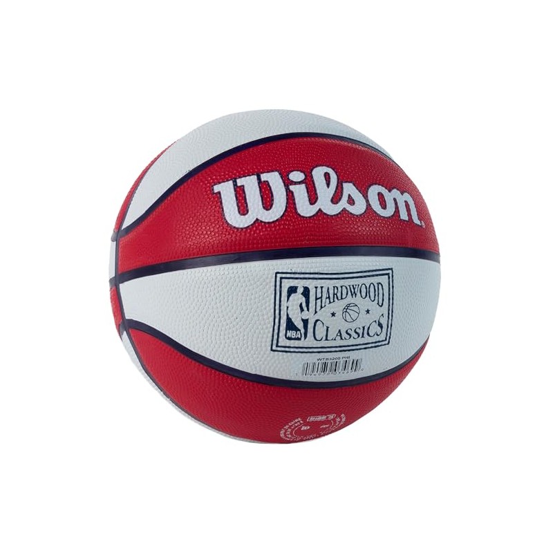 Wilson PHILADELPHIA 76ERS TEAM RETRO Outdoor Rubber Basketball Size: MINI