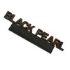 SBSYAUDE 2pcs Black Pearl Emblem Decal Custom 3D Letter Black