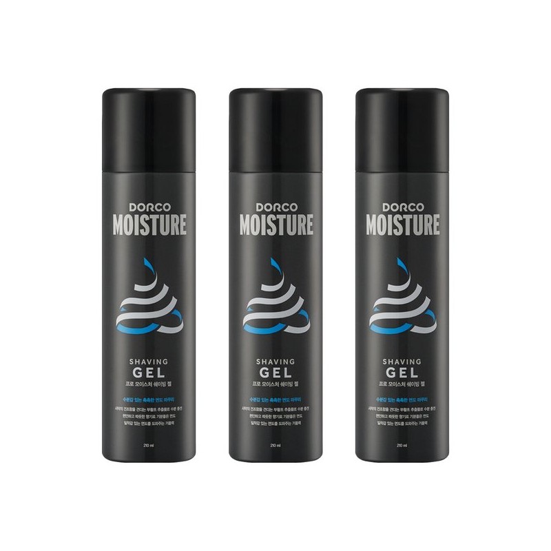 Dorco 도루코 프로 모이스처 쉐이빙 젤 210ml X 3개 Dorco