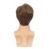 Brown Wig for Men, Fluffy Brown Men's Wig with Fringe,
