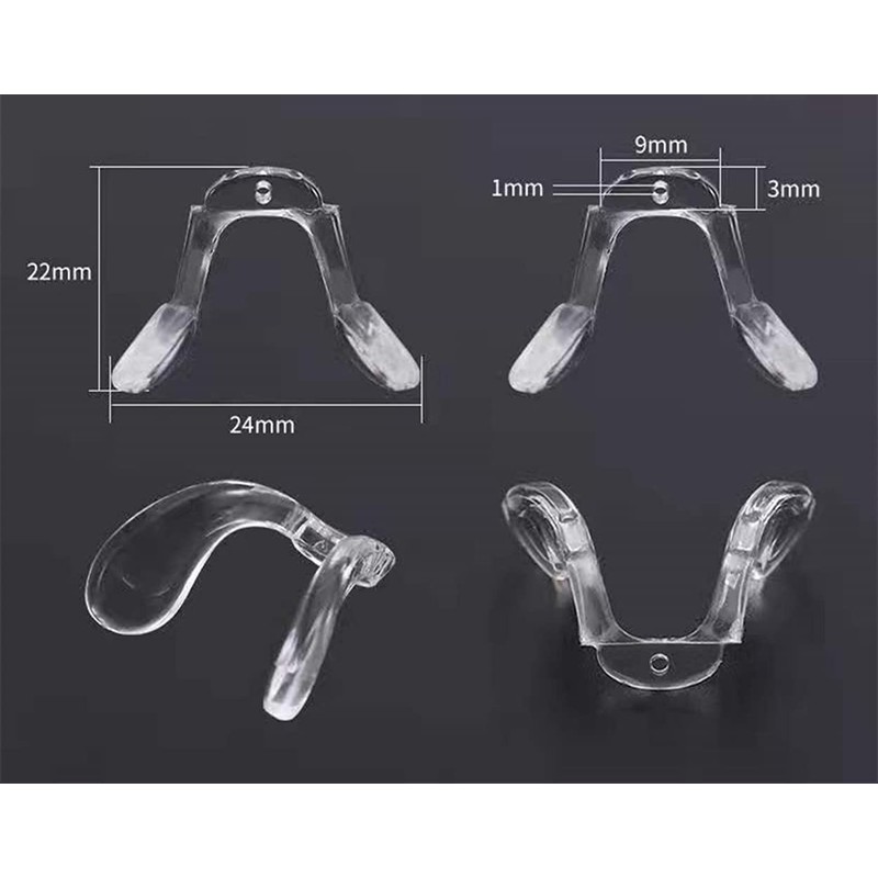 PERFFITT Clear Transparent Rubber Silicon Conjoined Saddle Anti-Slip Nose Bridge